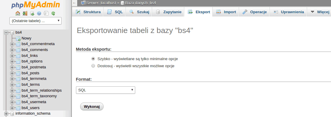 phpmyadmin-eksport-compressor