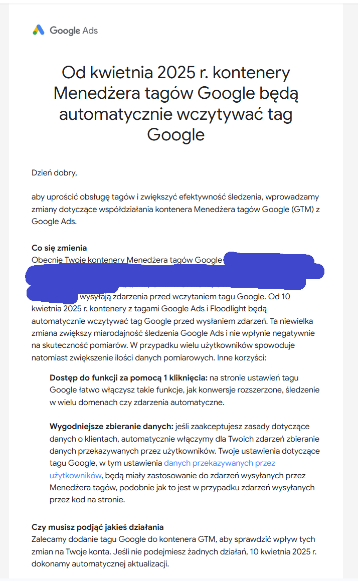 Google Tag Manager z nową zasadą ładowania Google Tag: Co oznaczają zmiany od 10 kwietnia 2025? 3